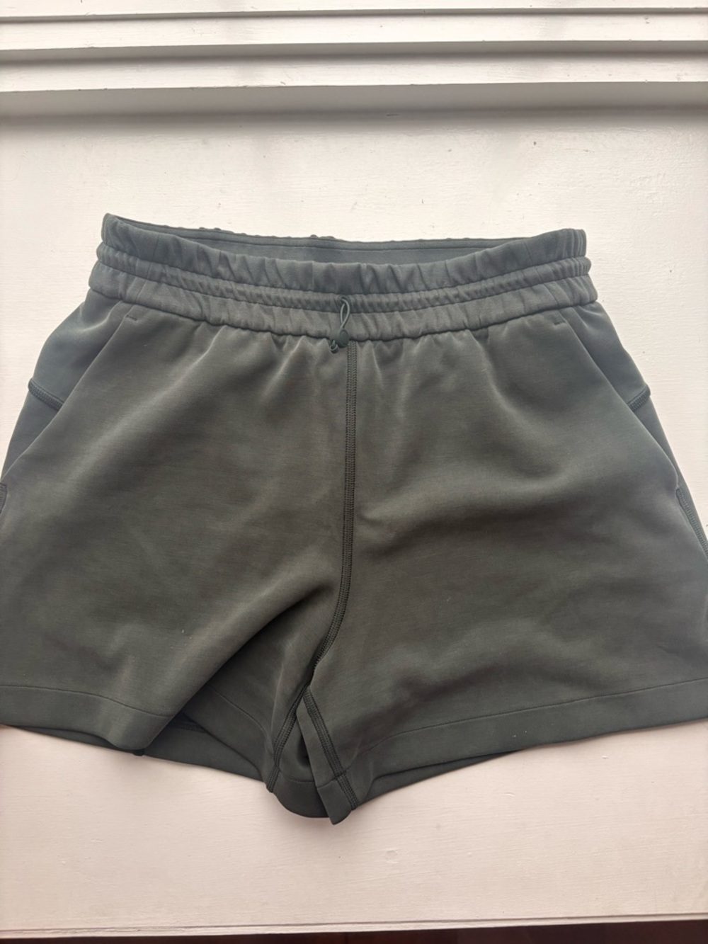 lululemon athletica Olive Green Drawstring Athletic Shorts